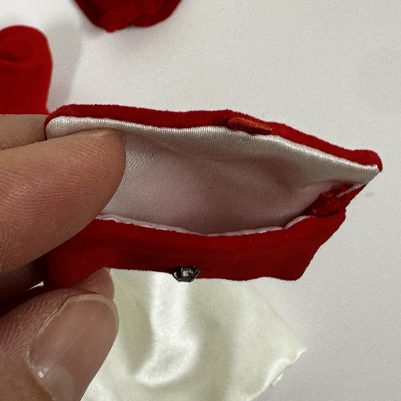 Barbie Doll 1998 Repro Silken Flame Cocktail Dress, Hat, And Purse - Picture 3 of 14